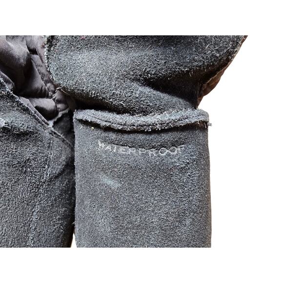 Columbia Suede Moccasin Boots Thermal Reflective Omni Heat Black Waterproof Sz 8 - Picture 6 of 9